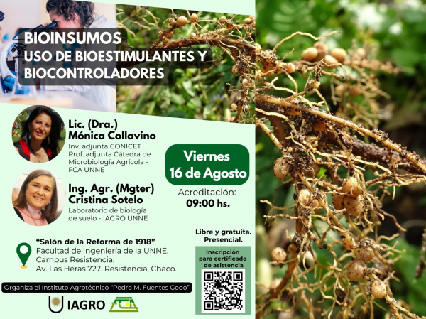 Conferencia: &quot;Bioinsumos, uso de bioestimulantes y biocontroladores&quot;